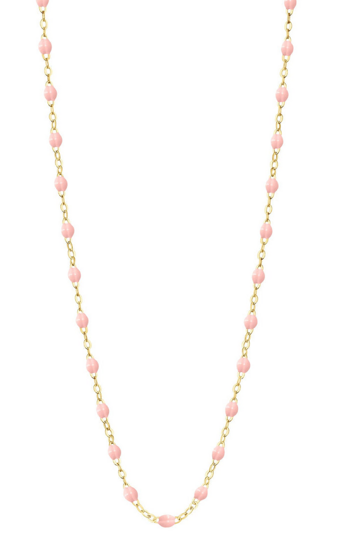 Image of Gigi Clozeau Classic necklace in baby pink 17.7"
