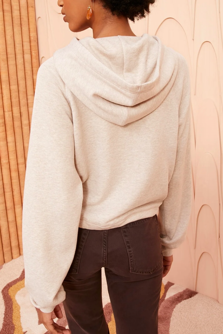 Image of model wearing Ulla Johnson Iggy hoodie