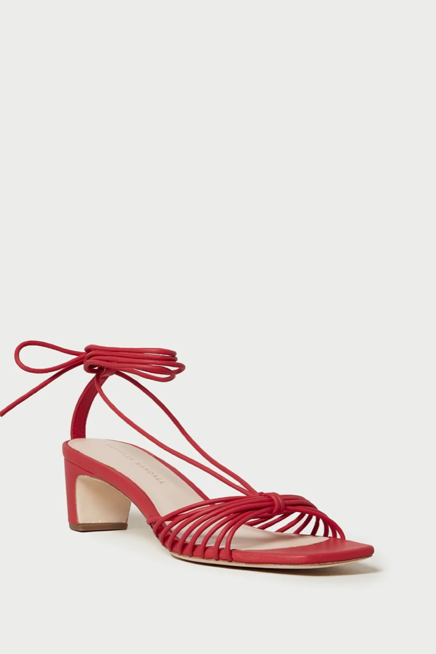 Image of Loeffler Randall Riley lace-up in poppy