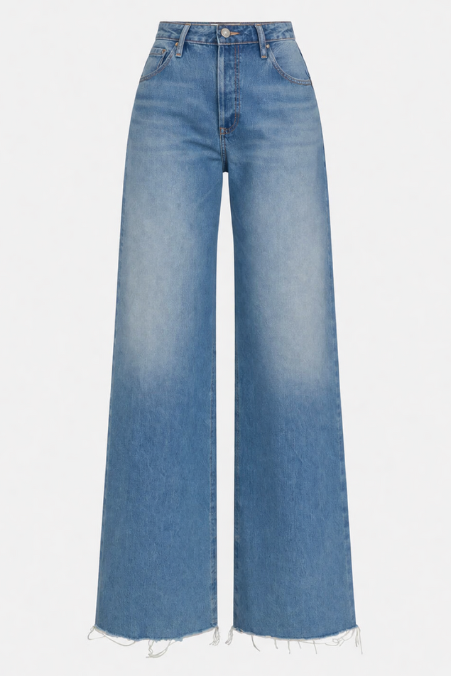 Fighter wash jeans that are distressed 