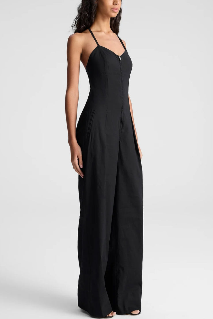Image of model wearing the A.L.C. Chandler Jumpsuit side view
