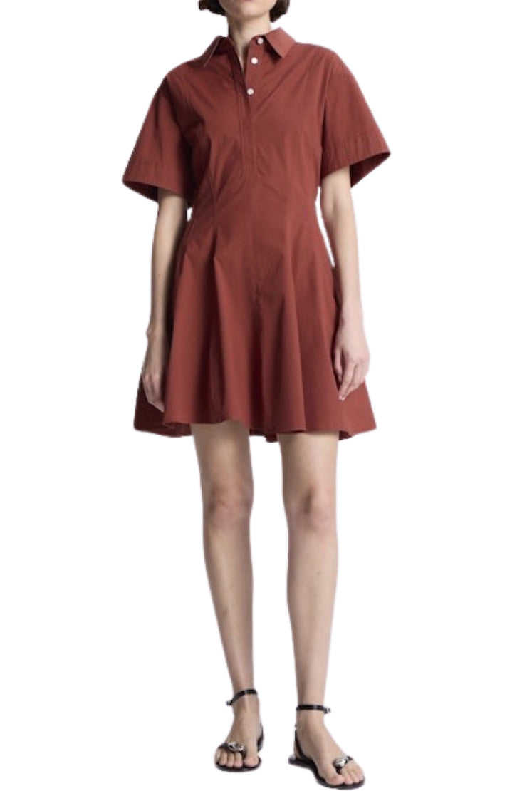 Image of model wearing the A.L.C. Dell Dress front view