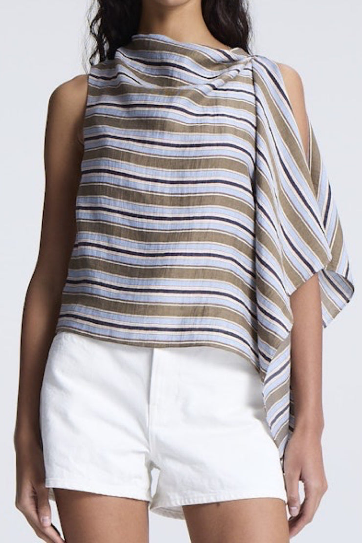 Image of model wearing the A.L.C. Lota Top front view