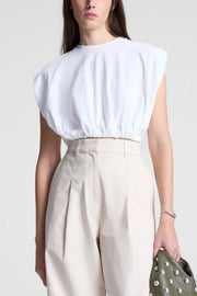 Image of model wearing the A.L.C. Billie Tee front view
