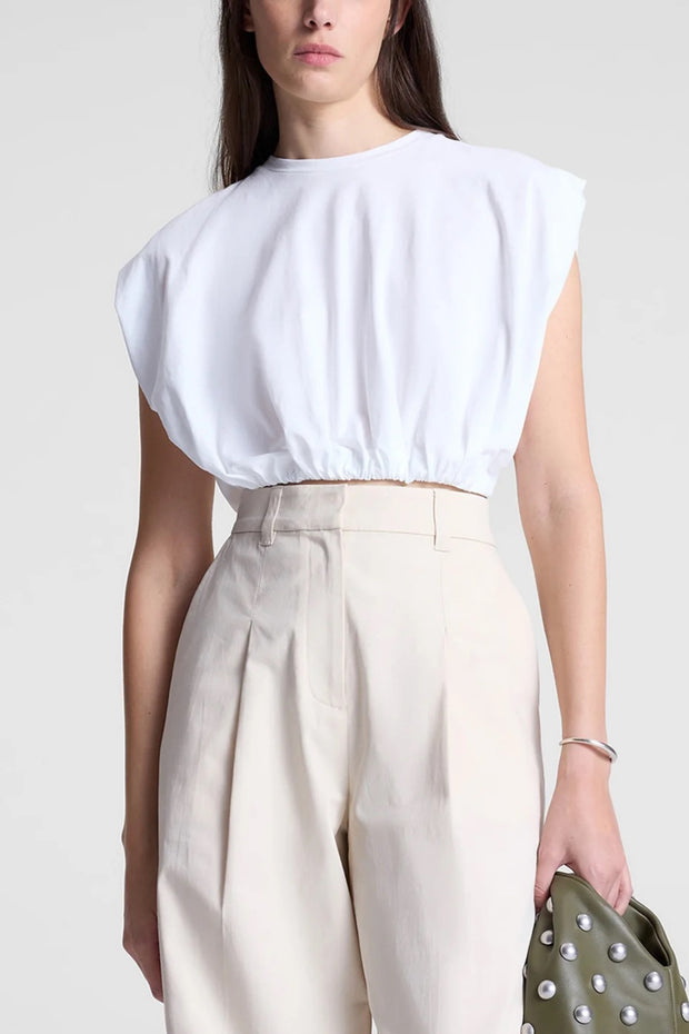 Image of model wearing the A.L.C. Billie Tee front view