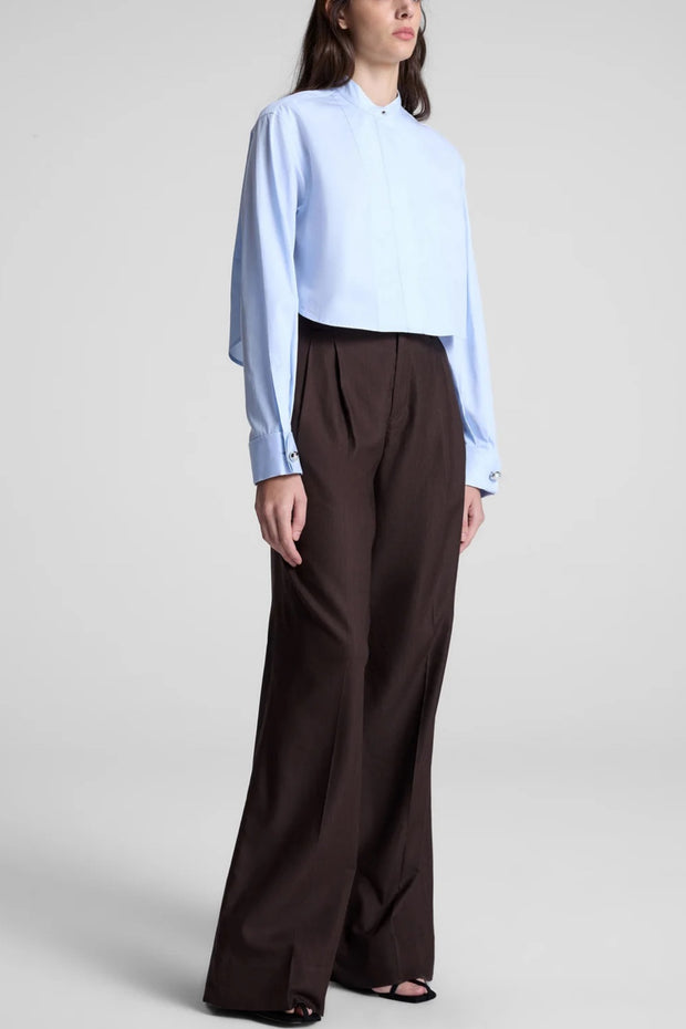 Image of model wearing the a.l.c kat top front view