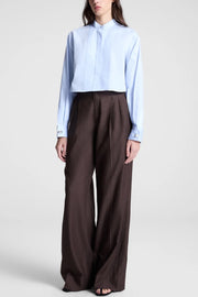Image of model wearing the a.l.c kat top front view