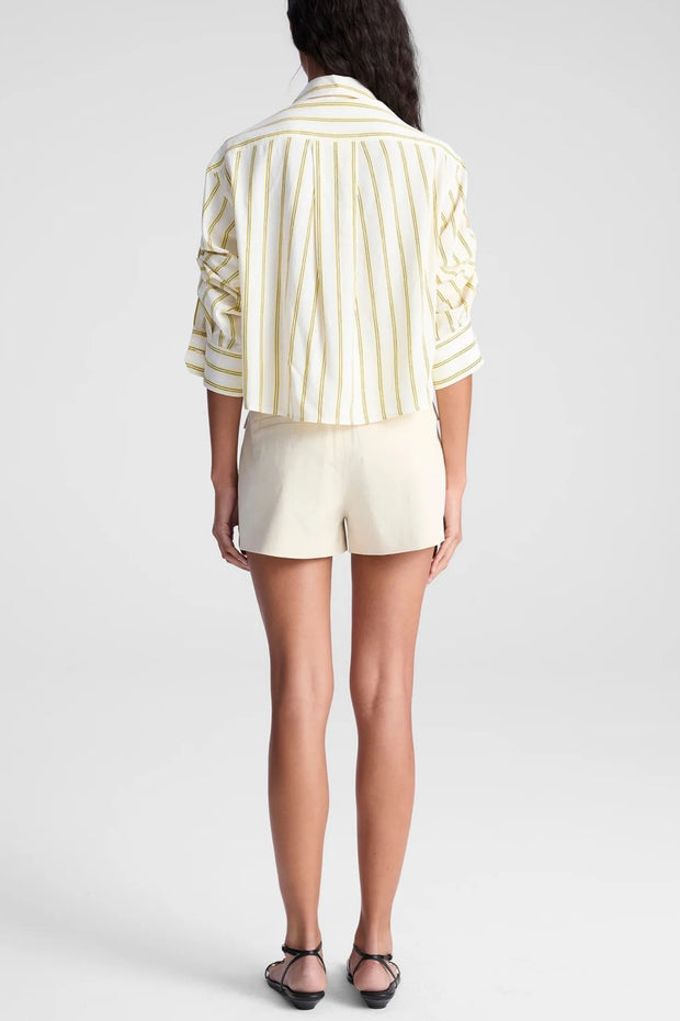Image of model wearing the A.L.C. Maude Top back view