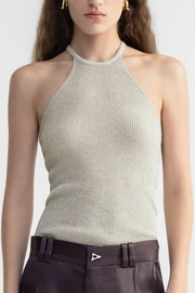 Image of Aeron Galina sparkly ribbed tank