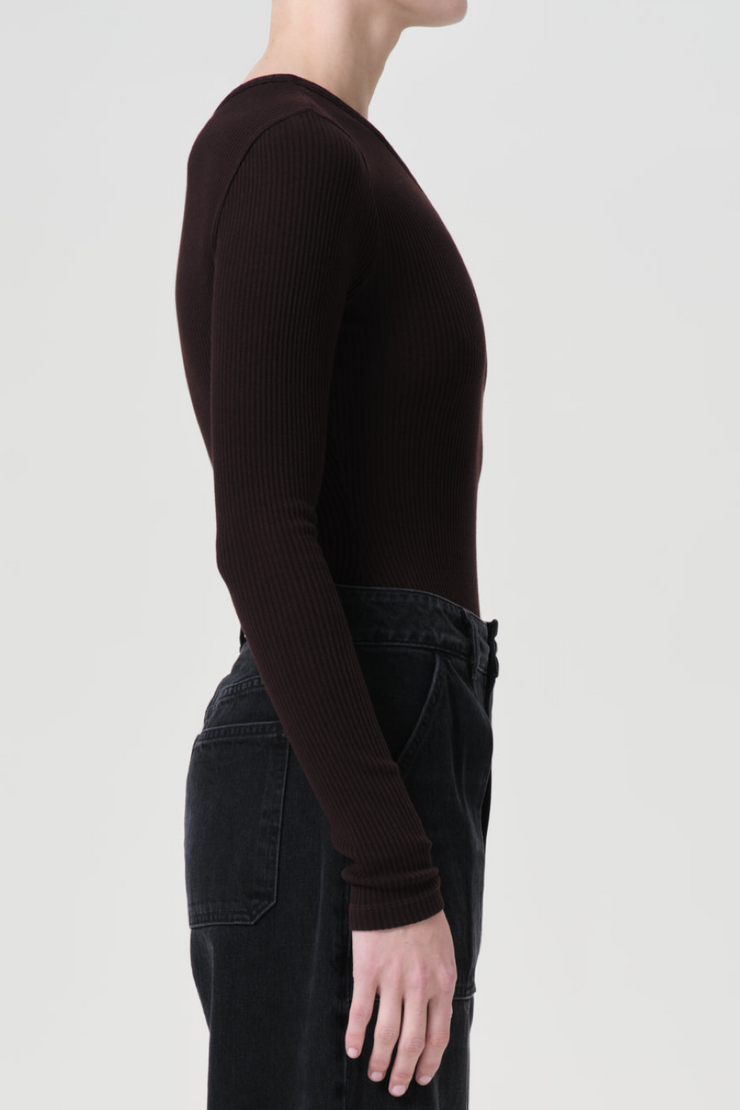 Image of Agolde Glynn bodysuit in infusion