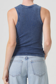 Image of Agolde Poppy Tank in indigo