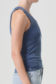 Image of Agolde Poppy Tank in indigo