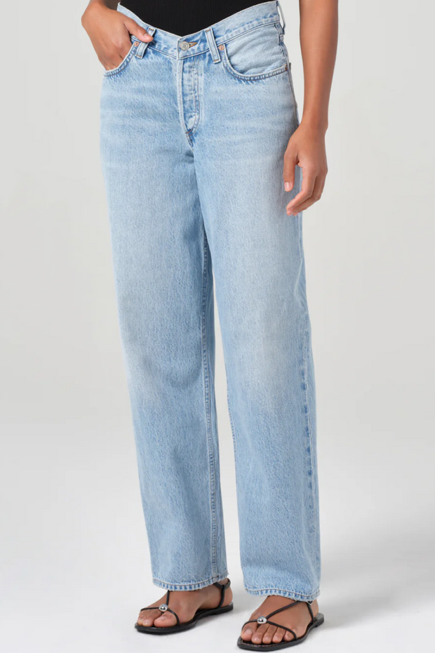 Image of Agolde V-waist baggy jean in prevail