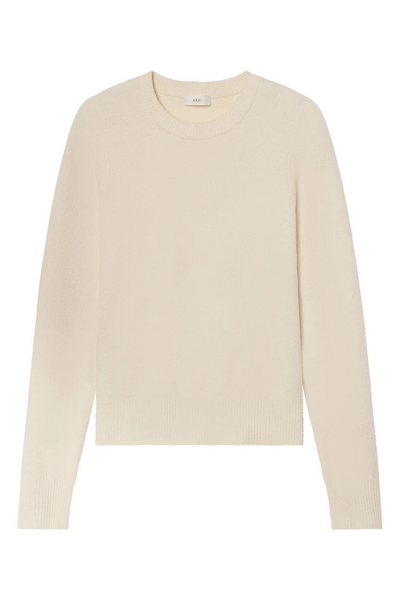 Off white sweater on a white background