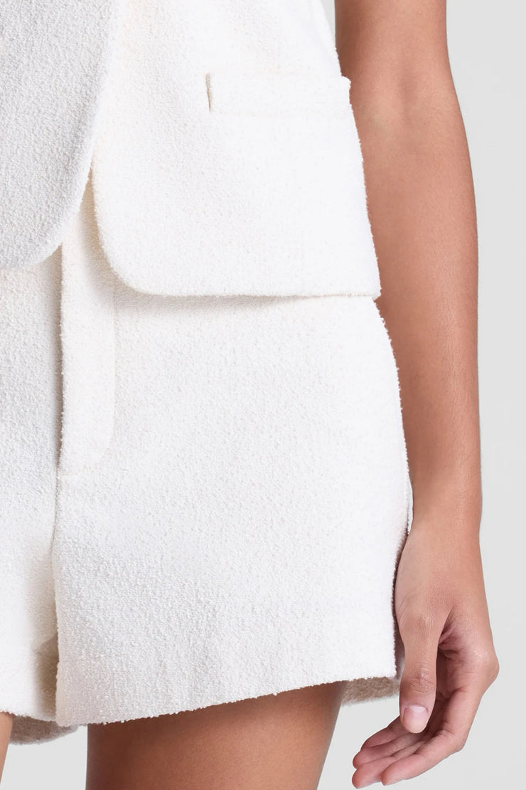 Image of model wearing the A.L.C. Cade Short front view close up