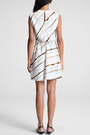 Image of model wearing the A.L.C. Delia Dress back view