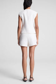 Image of model wearing the A.L.C. Georgie Vest back view