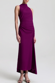 Jewel dress with a high neckline on a white background