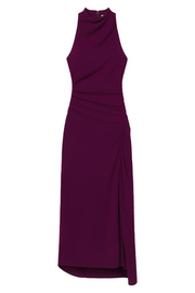 Jewel dress with a high neckline on a white background