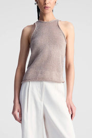 Image of model wearing the the A.L.C. Nelly Top front view