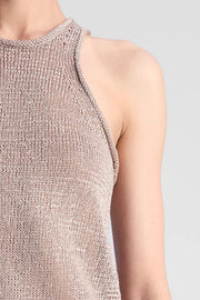 Image of model wearing the the A.L.C. Nelly Top close up front view