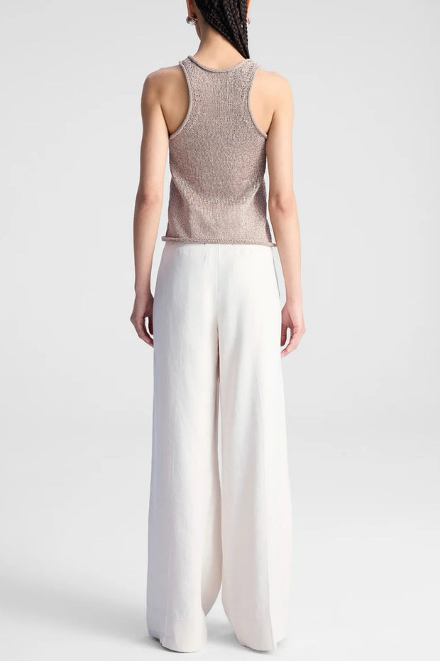 Image of model wearing the the A.L.C. Nelly Top back view