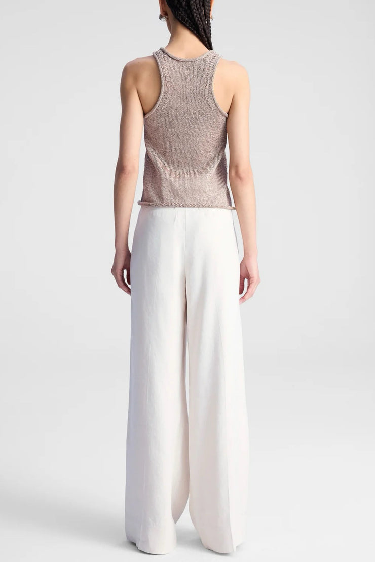 Image of model wearing the the A.L.C. Nelly Top back view