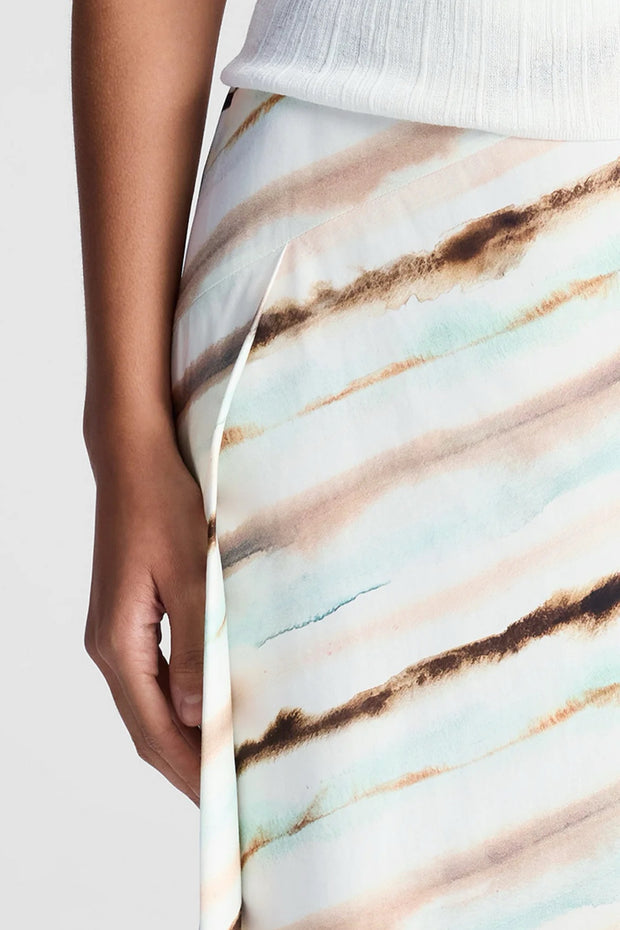 Image of model wearing the A.L.C. Rita Skirt front view close up