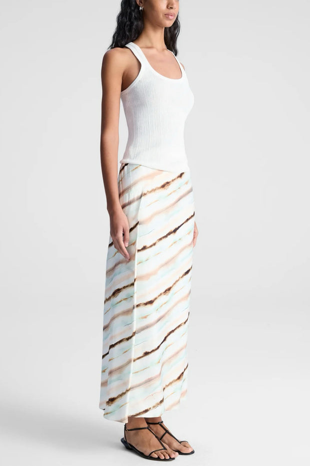 Image of model wearing the A.L.C. Rita Skirt side view