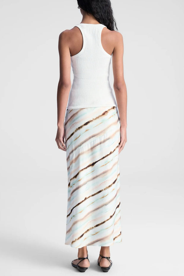 Image of model wearing the A.L.C. Rita Skirt back view