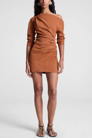 Image of model wearing the A.L.C.Sona Dress front view