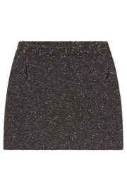 grey  textured skirt on a white background