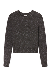 Grey speckled sweater on a white background