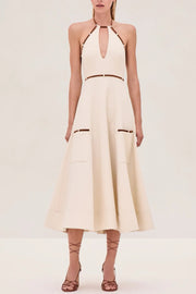 Image of model wearing the Alexis Arden Dress front view