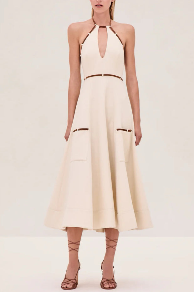 Image of model wearing the Alexis Arden Dress front view