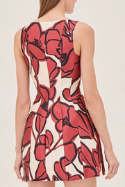 Image of Alexis Claire dress in rust floral print