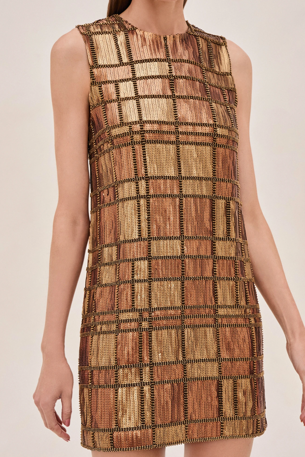 Image of Alexis Emani dress in bronze