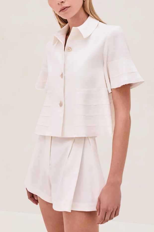Image of model wearing the Alexis Nika Top front view