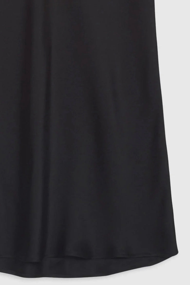 Image of the Anine Bing Bar Silk Skirt front view close up
