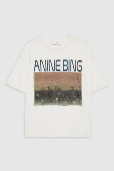 Image of the Anine Bing Cade Tee Mushrooms front view