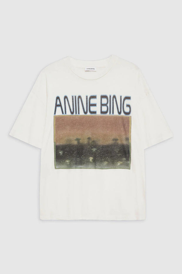 Image of the Anine Bing Cade Tee Mushrooms front view