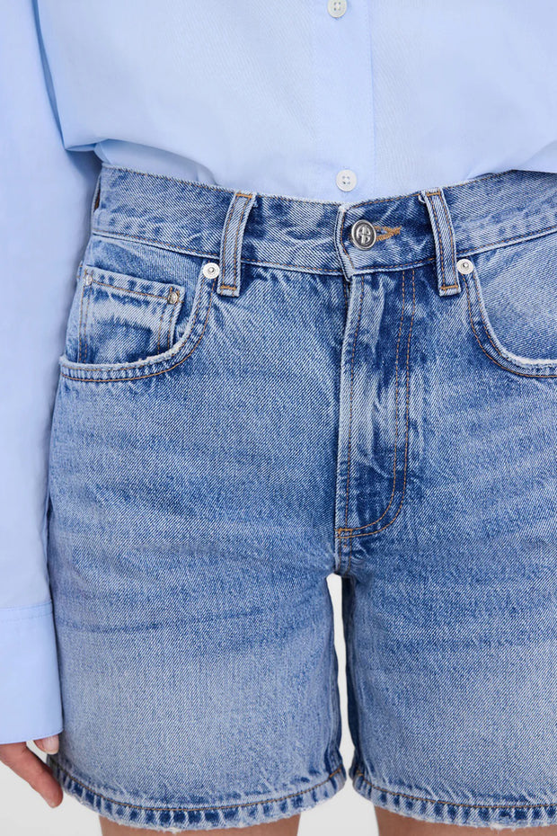 Image of model wearing the Anine Bing Heath Short front view close up