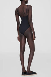 Image of model wearing the Anine Bing Vesta One Piece back view