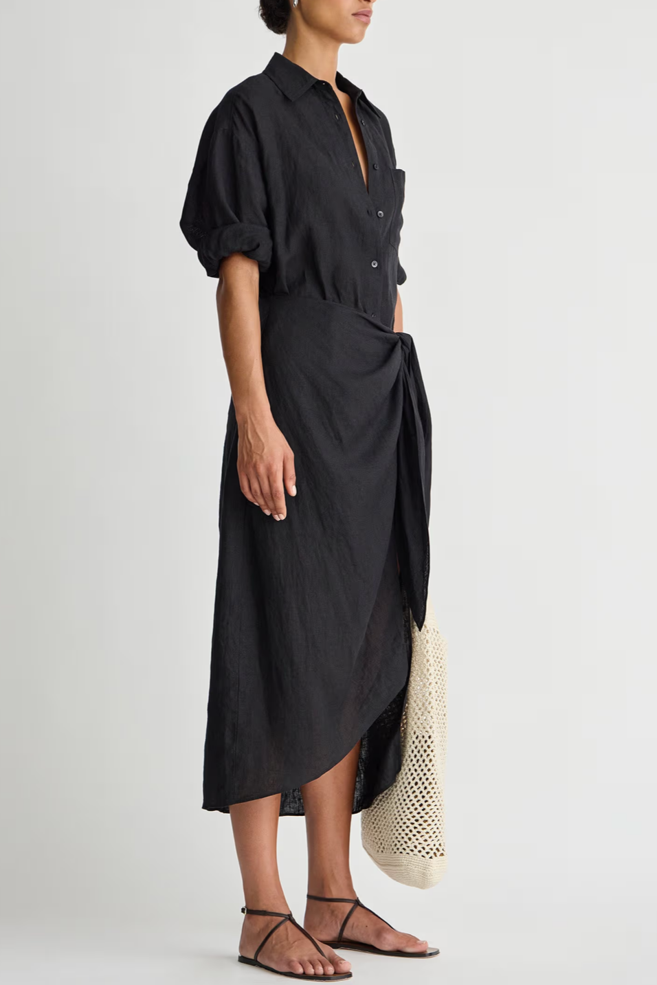 Alessandra Sarong Shirt Dress