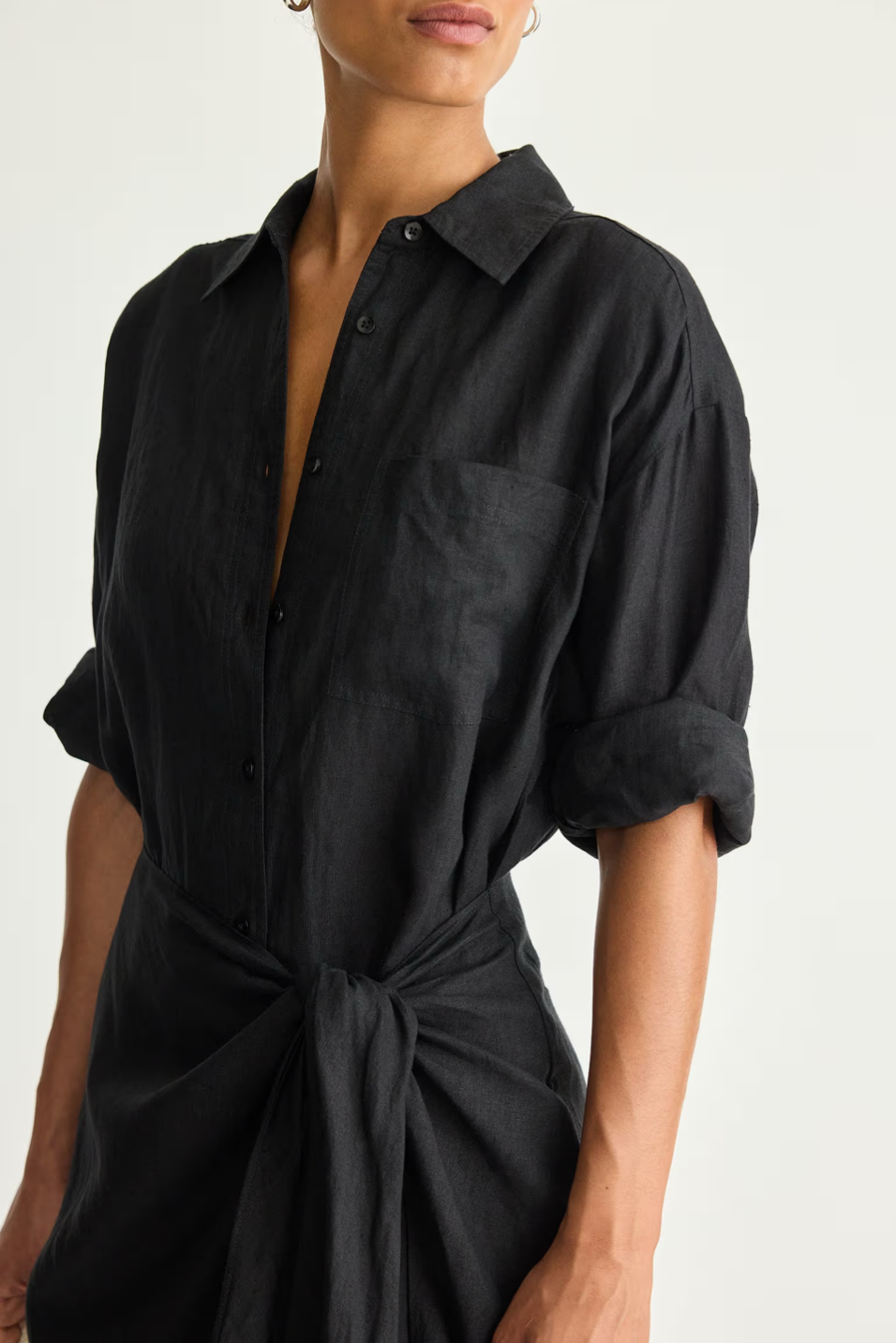 Alessandra Sarong Shirt Dress