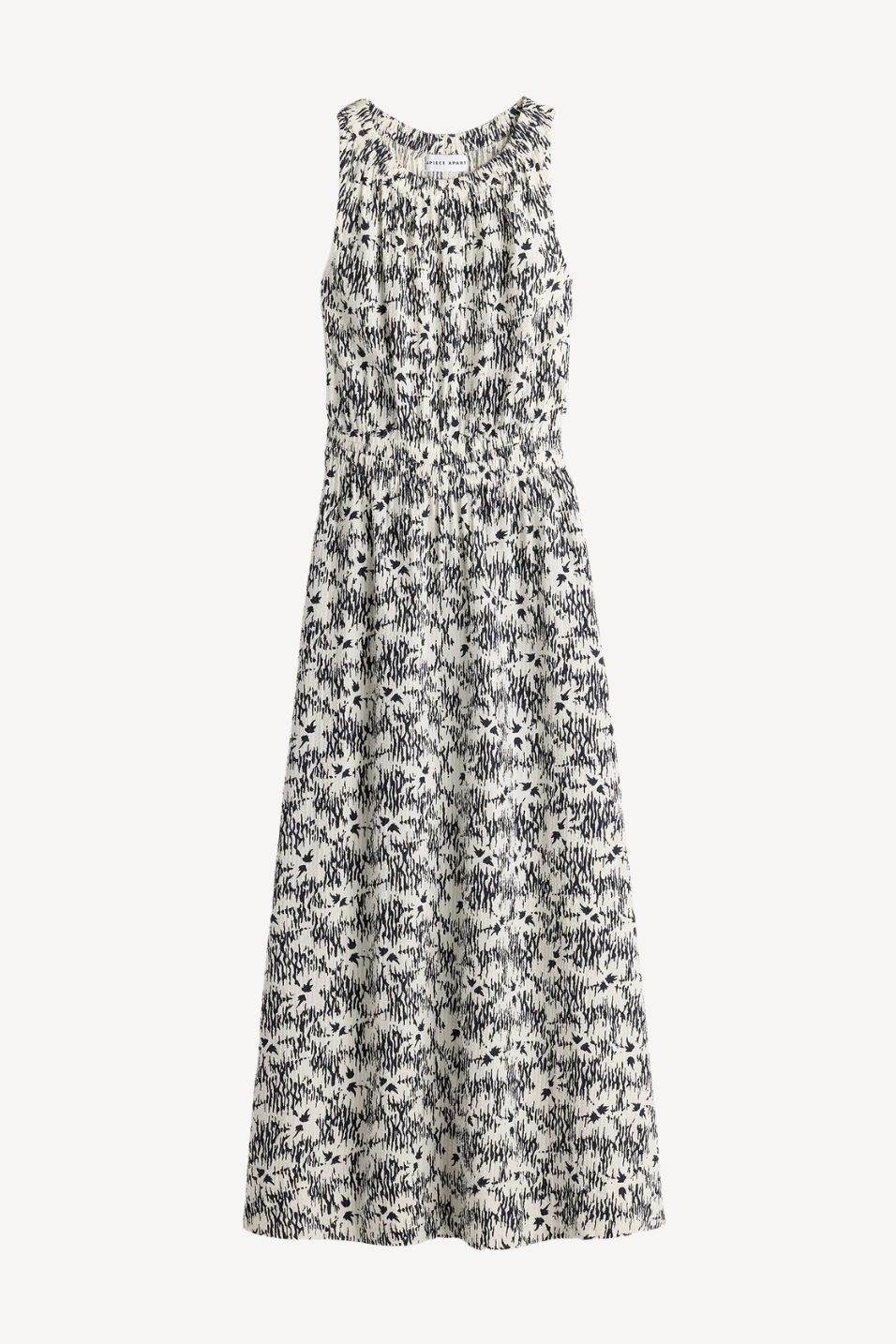 Floral patterned dress on a white background