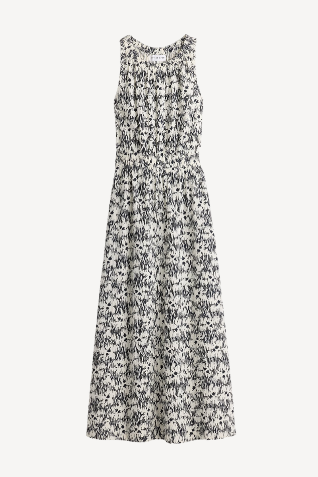 Floral patterned dress on a white background