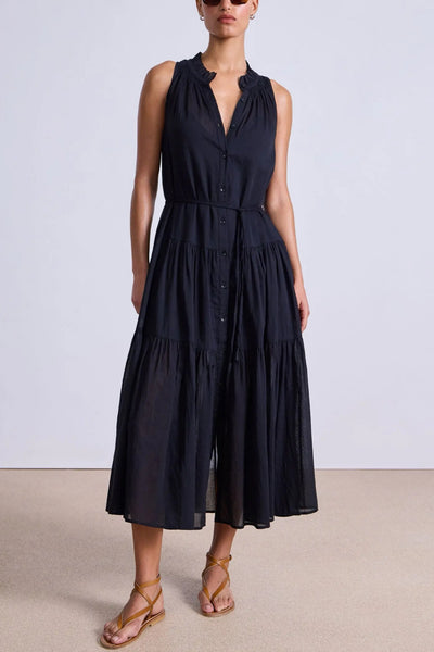 Image of model wearing the Apiece Apart Trinidad Tank Dress front view