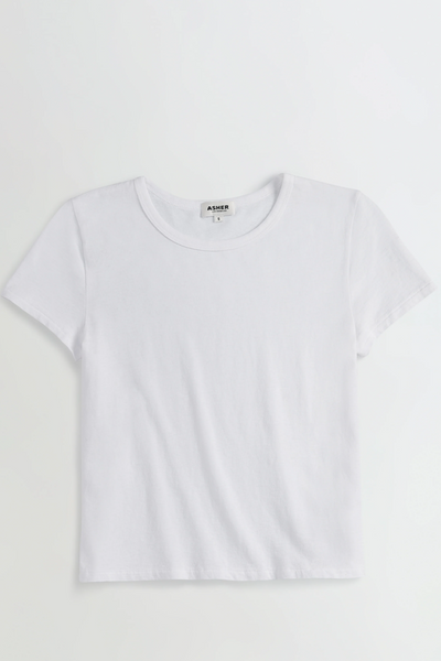 Image of Asher Noe baby tee in white