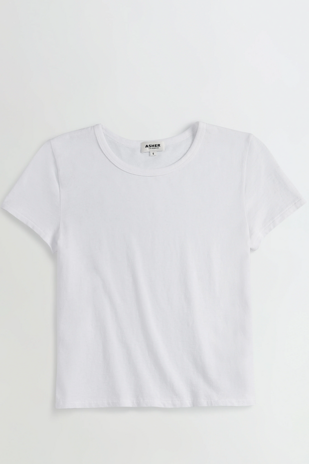 Image of Asher Noe baby tee in white